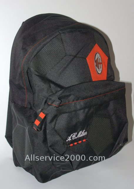 Zaino Americano AC MIlan nero Zaino Americano AC MIlan nero